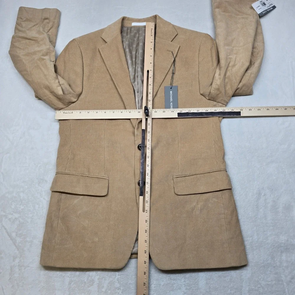 Michael Kors Corduroy Sport Coat Mens 38R‎ 38 Camel Tan Classic Fit $295